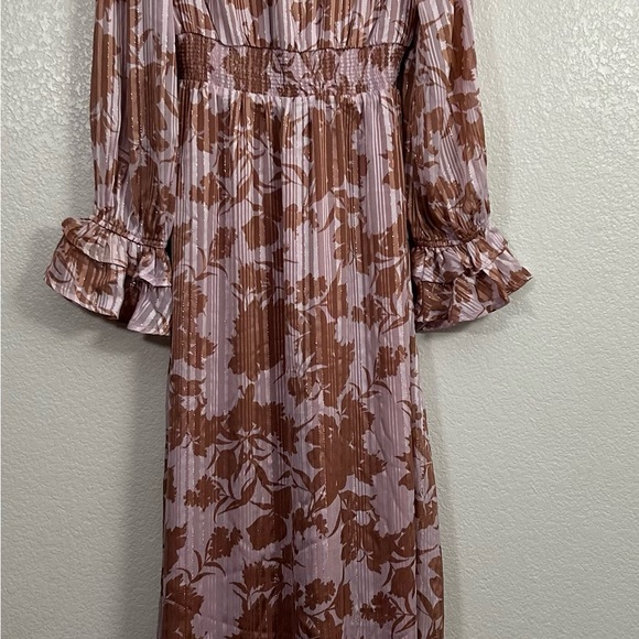 Lulus Exquisite Attention Lilac Floral Print Ruffled Long Sleeve Dress - Picture 5 of 11